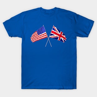 uk, usa flags crossed T-Shirt